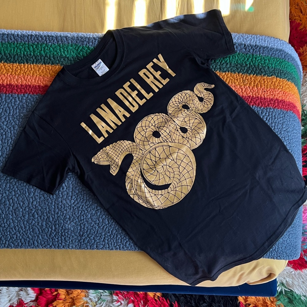 Lana Del Rey Graphic Gold Snake 2014 Tour T-shirt